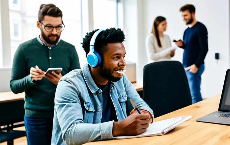 음성 인터페이스 설계에서의 사용자 피드백 활용법 - **

"A diverse group of people participating in a user testing session for a voice interface applica...